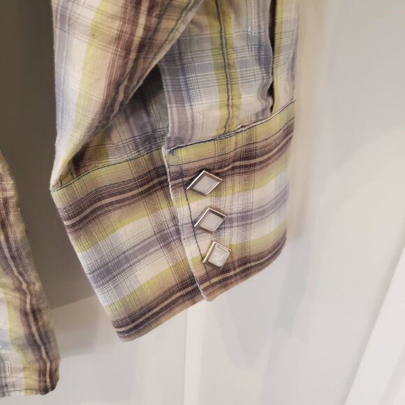 Panhandle Slim Western Westmoor Men's Small Pearl Snap Shirt - Picture 8 of 10